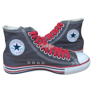 Converse 2009 Mens 7 Womens 9 Double Details High Top Extra Eyelet Sneaker RARE